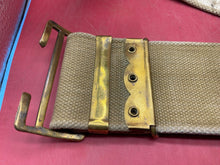 Load image into Gallery viewer, Original WW1 British Army 1908 Pattern Waist Belt - Whitewashed for Police - 42&quot;
