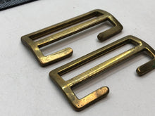 Load image into Gallery viewer, Original WW2 British Army Small Pack / Large Pack Strap Brass Buckles
