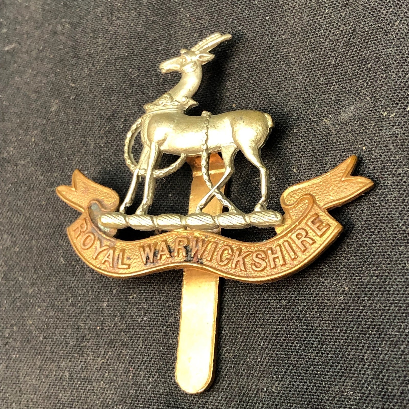 Original WW2 British Army Cap Badge - Royal Warwickshire Regiment - The Militaria Shop