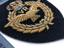 Load image into Gallery viewer, British RAF Bullion Embroidered Blazer Badge - Royal Air Force Volunteer Reserve
