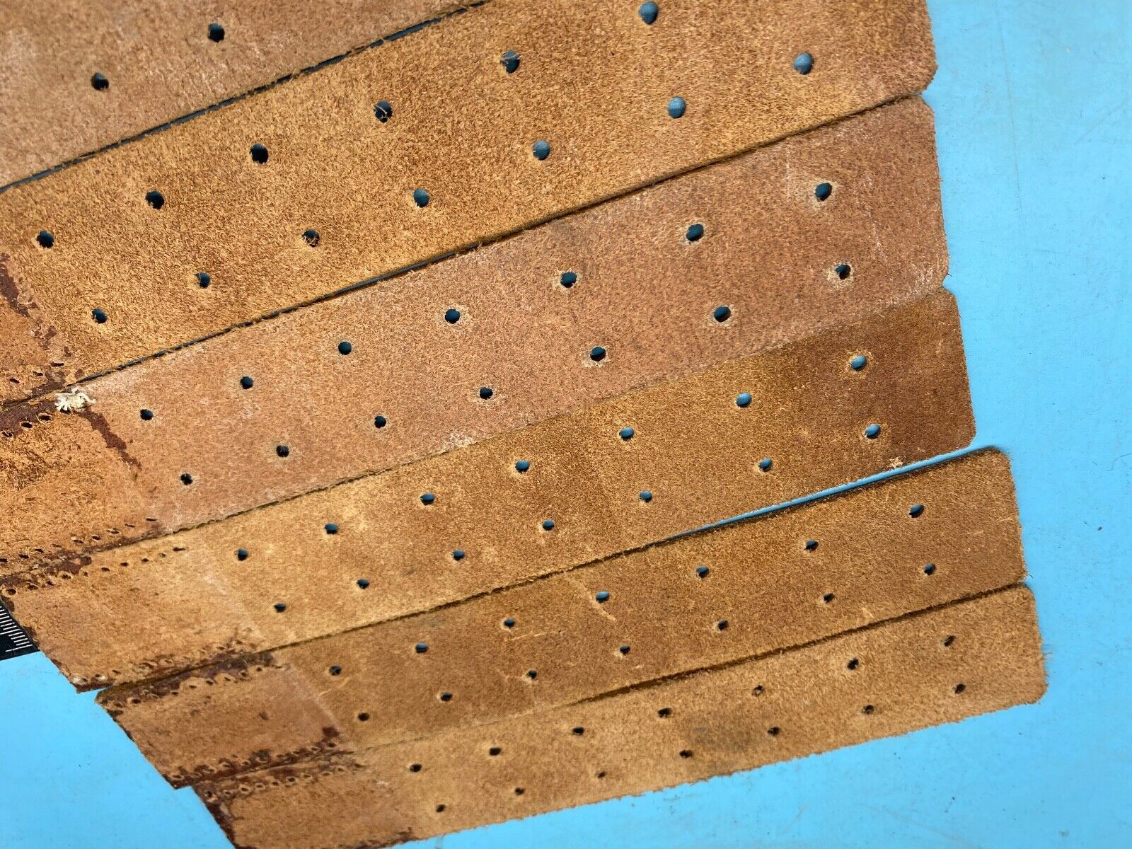 WW2 German Army belt leather fastening strip. Black Leather Reproduction - The Militaria Shop