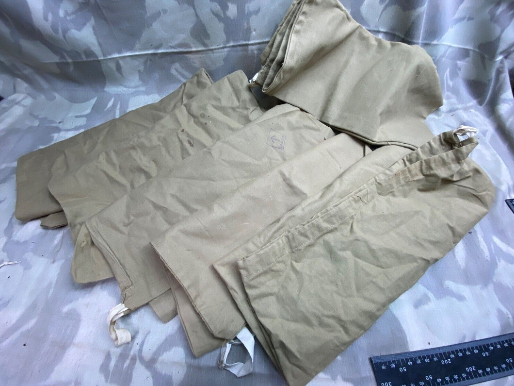 Original WW2 - 1943 Dated Soldier's Canvas Washing / Clothing Bags - 6 in Total