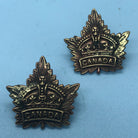 Genuine Canadian Army Maple Leaf Canada Collar Badges Pair - The Militaria Shop