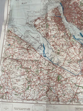 Load image into Gallery viewer, Original WW2 German Army Map of UK - Manchester / Liverpool / North West England
