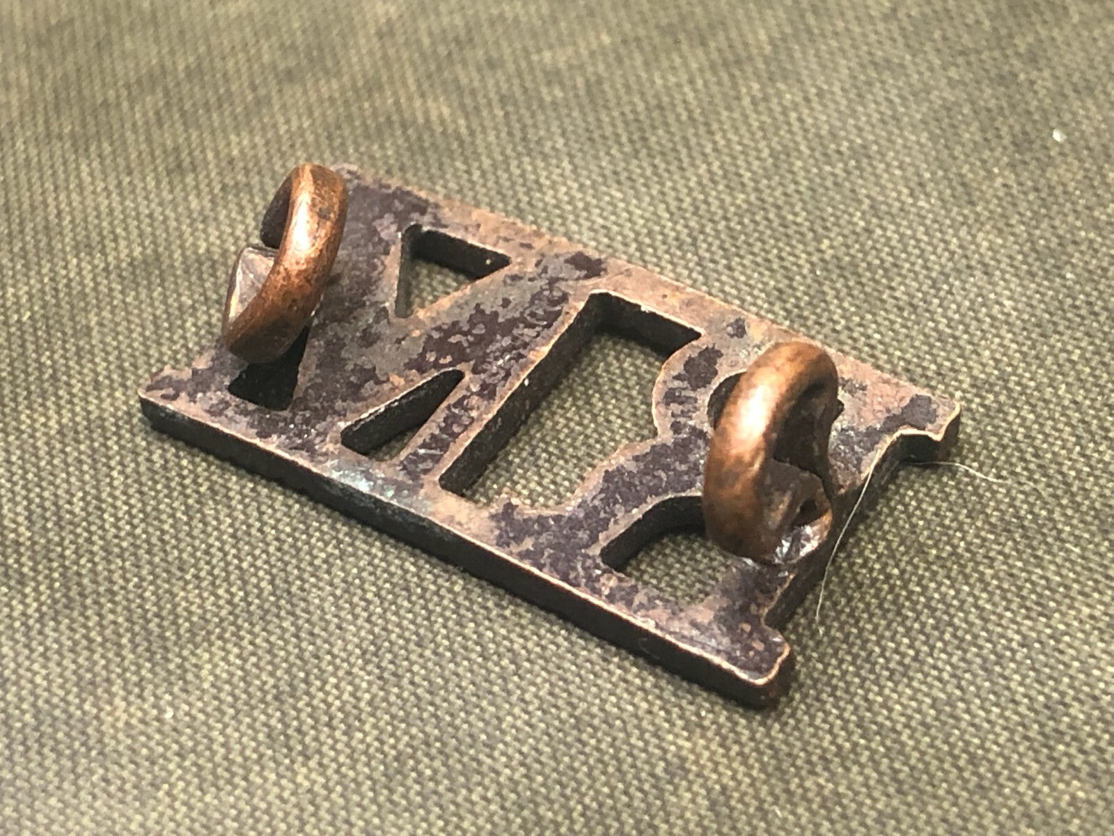 Genuine British Army Brass Shoulder Title - Royal Marines - The Militaria Shop