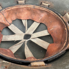 Lade das Bild in den Galerie-Viewer, Original WW2 British Home Front Civillian Zuckerman Helmet &amp; Liner - 1941 Dated
