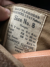 Charger l&#39;image dans la galerie, Original British Army Battledress Trousers - Size 8 - 33&quot; Waist - The Militaria Shop
