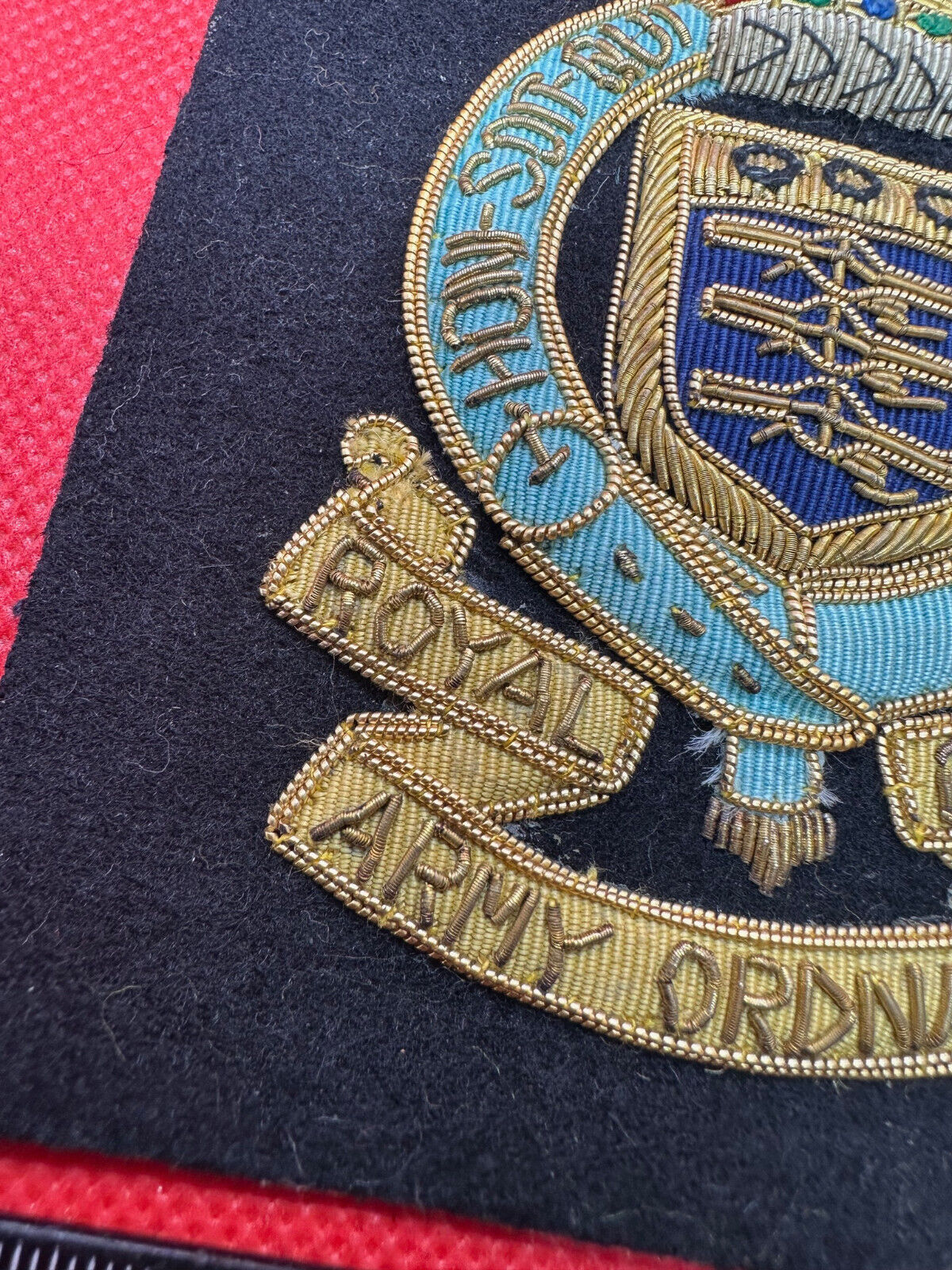 British Army Bullion Embroidered Blazer Badge - Royal Army Ordanance C ...