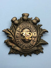 Load image into Gallery viewer, British Army Victorian 32nd 1st Battalion Midlothian Volunteers Cap Badge
