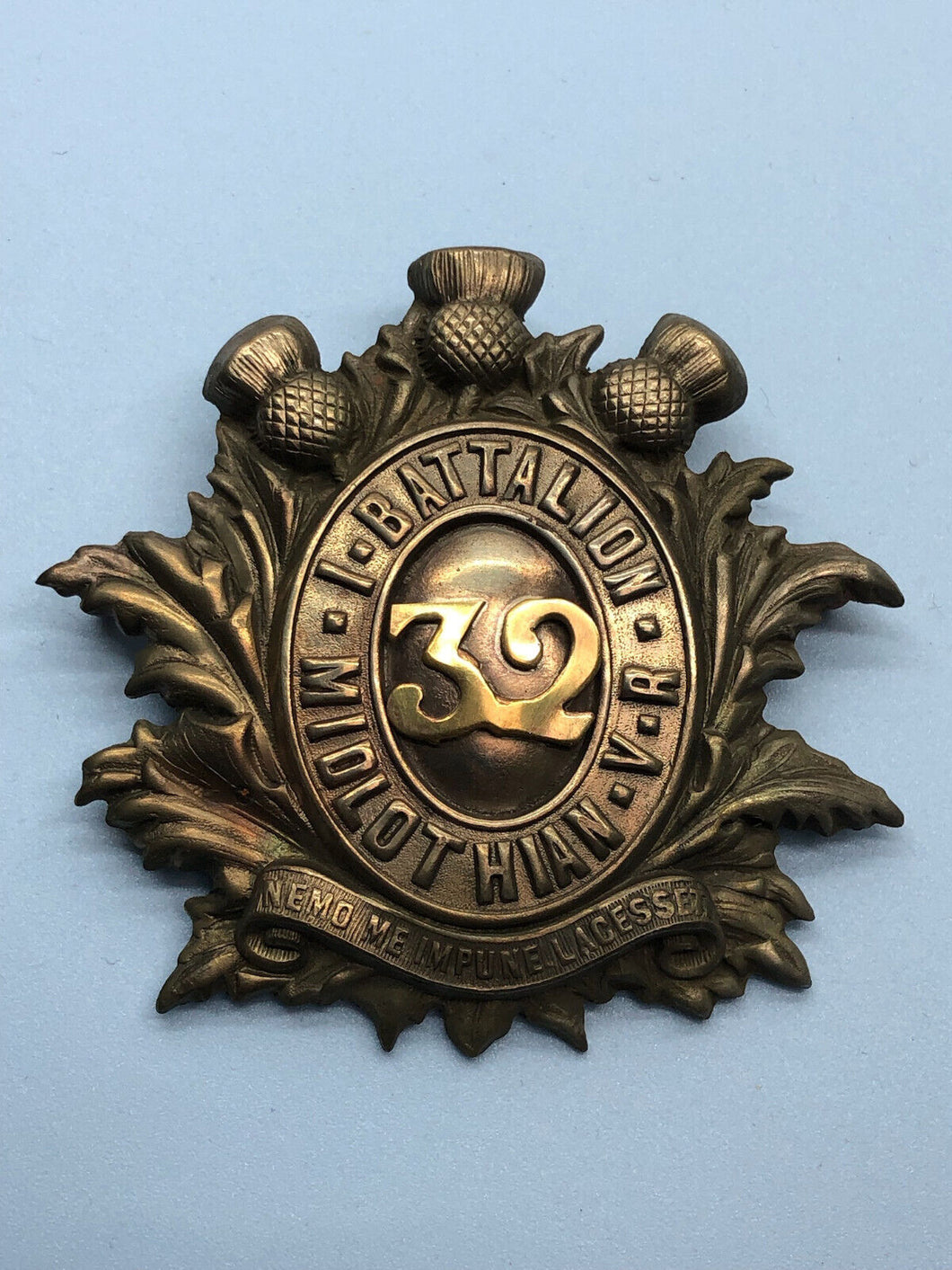 British Army Victorian 32nd 1st Battalion Midlothian Volunteers Cap Badge