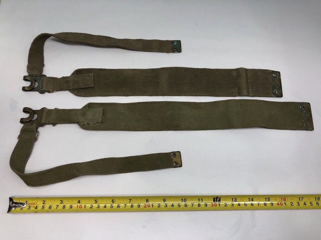 Original WW2 British Army 37 Pattern Canvass L Straps Set