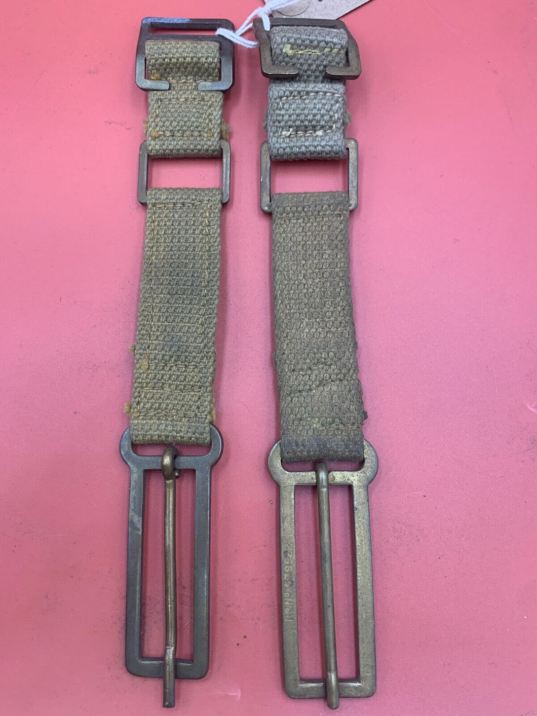 Original WW2 British Army 37 Pattern Webbing Brace Adaptors Pair