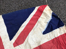 Load image into Gallery viewer, Original WW2 British Union Jack Flag  - Craft Paper Parts - 107cm x 78cm
