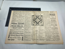 Load image into Gallery viewer, Original WW2 British Newspaper Channel Islands Occupation Jersey - August 1941
