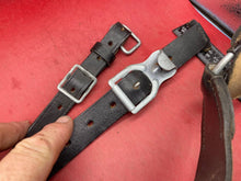 Load image into Gallery viewer, Original Post WW2 German Army Y-Straps in Leather with Metal Fittings
