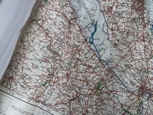 Load image into Gallery viewer, Original WW2 German Luftwaffe Map of Manchester / Liverpool UK North West
