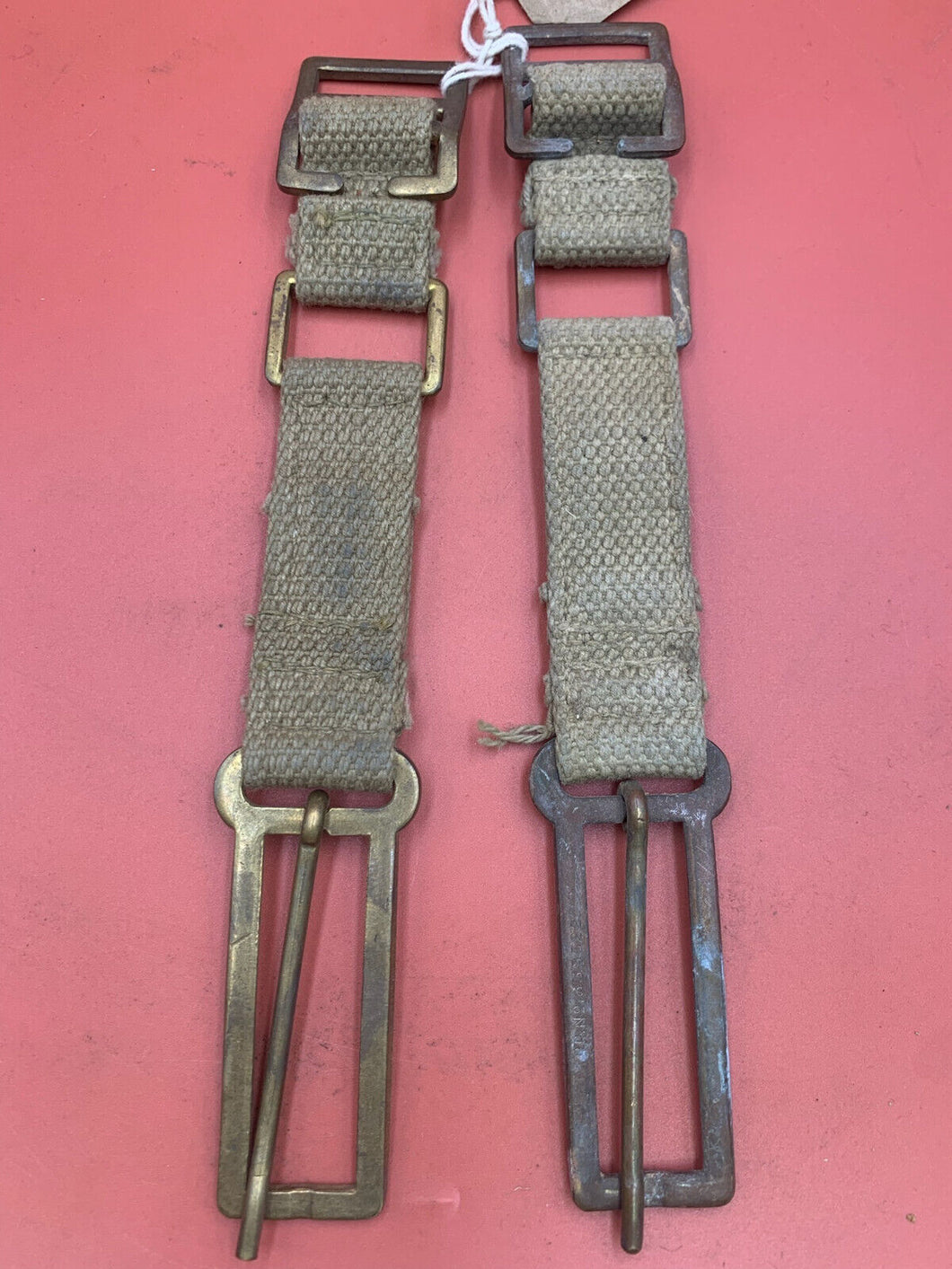 Original WW2 British Army 37 Pattern Webbing Brace Adaptors Pair