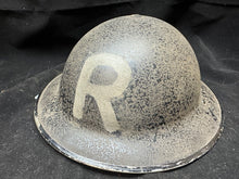 Load image into Gallery viewer, Original WW2 British Civil Defence Home Front Rescue Helmet Complete
