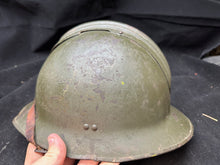 Load image into Gallery viewer, Original WW2 French Army M1926 Adrian Helmet Complete - Rare Large Size
