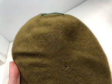 Load image into Gallery viewer, Genuine British Army Guards Regiment Khaki Regimental Beret Hat - Size 59cm
