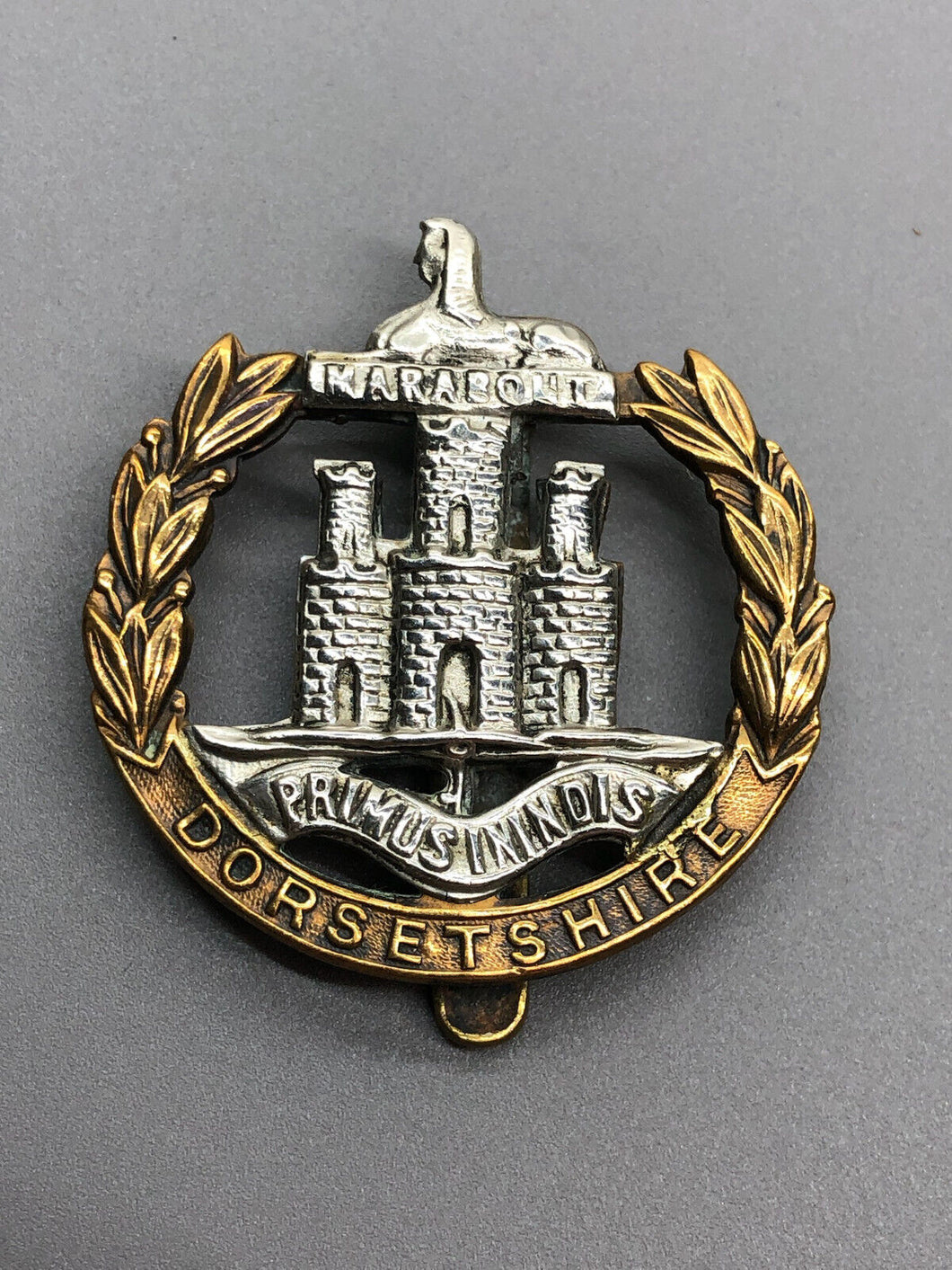 Original British Army Dorsetshire Regiment Cap Badge