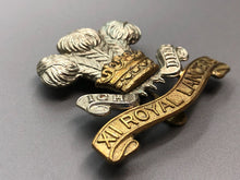 Load image into Gallery viewer, Original WW2 British Army 12th Royal Lancers Cap Badge
