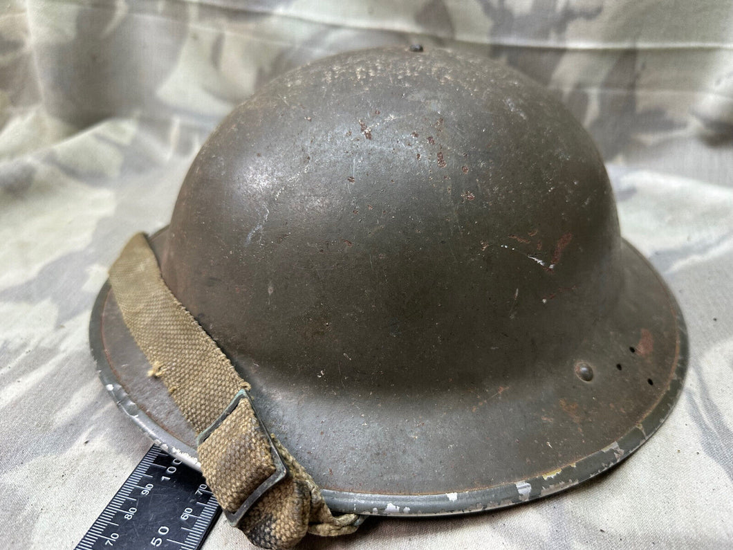 Original WW2 British Home Front Civil Defence ARP Complete Mk2 Brodie Helmet