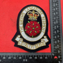 Charger l&#39;image dans la galerie, British Army Bullion Embroidered Blazer Badge - The Queen&#39;s Lancashire Regiment
