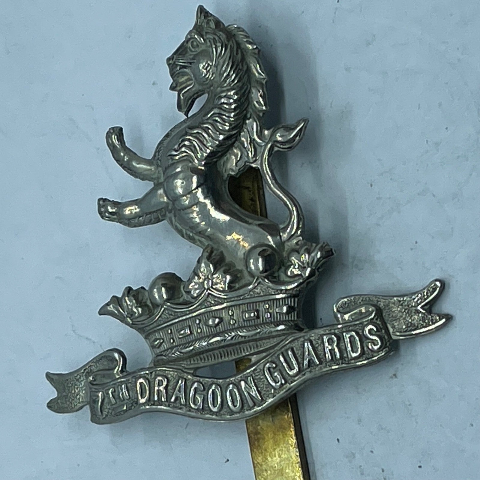 Original British Army WW1 7th Dragoon Guards Cap Badge - The Militaria Shop