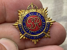 Charger l&#39;image dans la galerie, Original British Army - Royal Army Service Corps GVI Enamel Brooch
