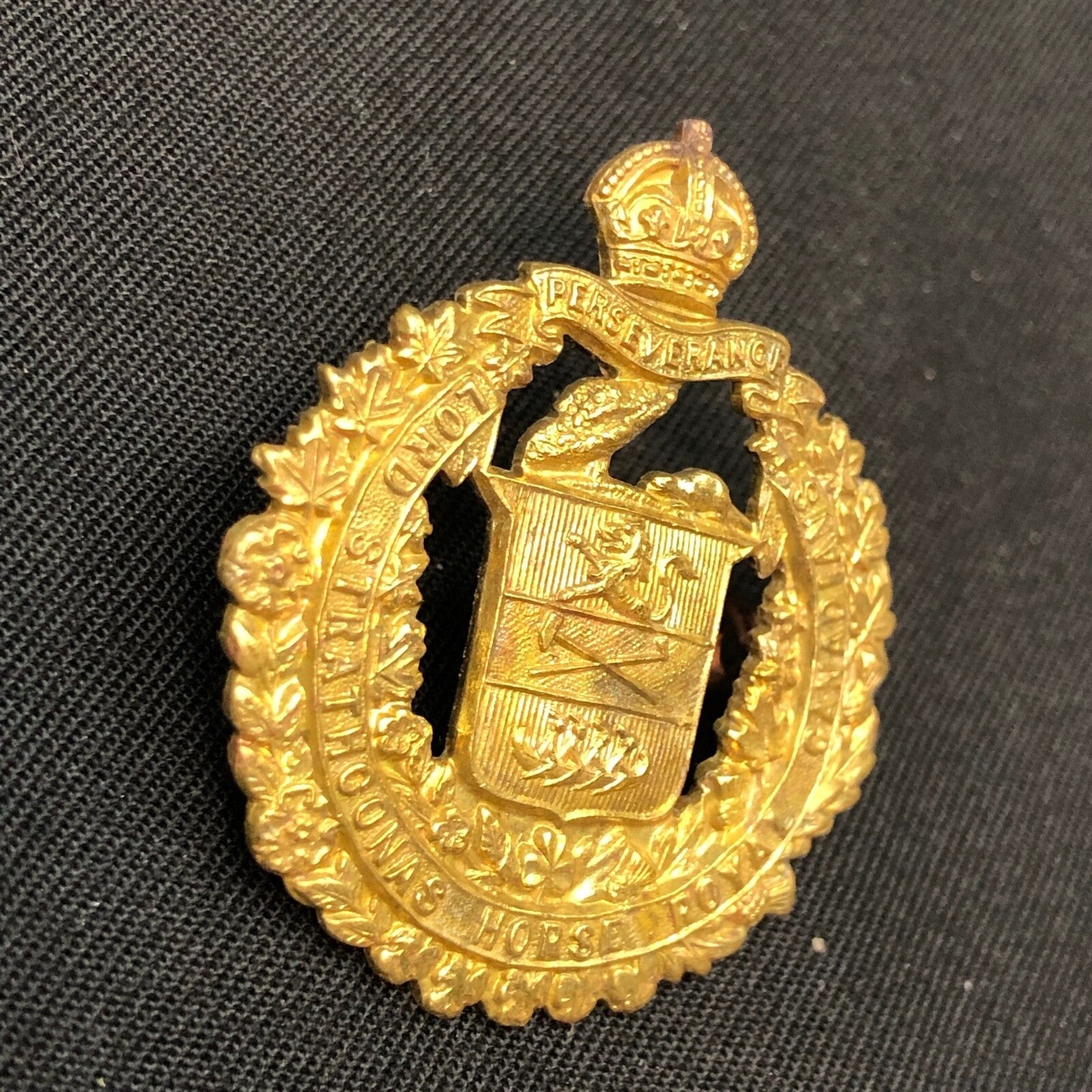 Original Canadian Army WW1 / WW2 Lord Strathcona's Horse Regiment Cap Badge - The Militaria Shop