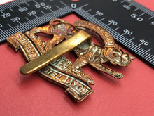 Load image into Gallery viewer, Original WW2 British Army Leicestershire Regiment Cap Badge
