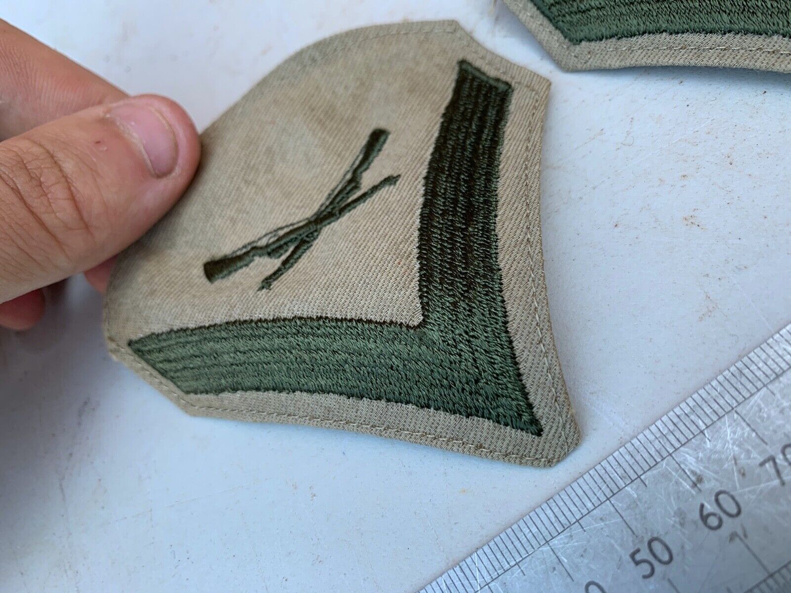 Pair of USMC United States Marine Corps Army Rank Chevrons - Lance Corporal - The Militaria Shop