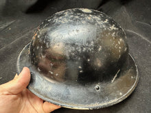 Load image into Gallery viewer, Original WW2 British Civil Defence Home Front Helmet &amp; Liner Set
