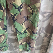 Load image into Gallery viewer, British Army DPM 1968 Pattern Camouflaged Combat Trousers - Size 30&quot; Waist
