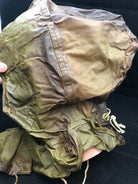 Original WW2 Canadian Army Camouflaged Smock Anti-Gas Hood - The Militaria Shop