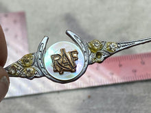 Load image into Gallery viewer, Original British Royal Air Force King&#39;s Crown RAF Sweetheart Brooch with Jewels
