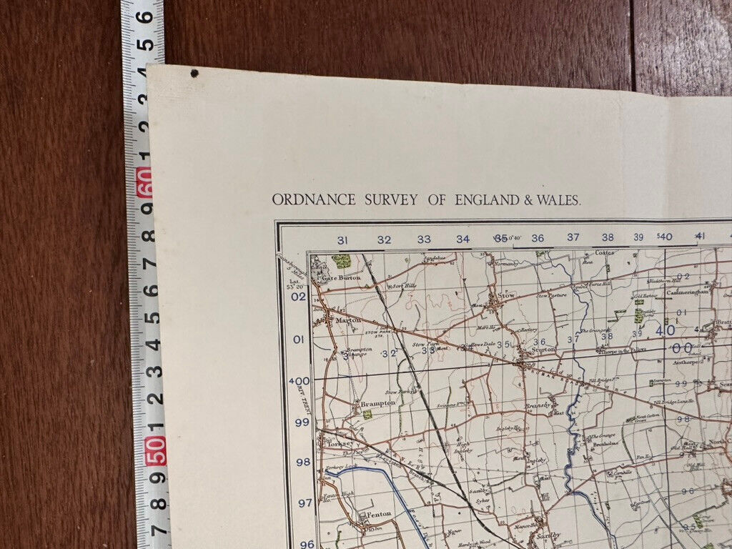 Original WW2 British Army GSGS OS Map England - Lincoln - The Militaria Shop