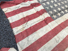 Load image into Gallery viewer, Original WW2 US Army 48 Stars &amp; Stripes Flag - Well Worn
