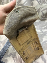 Load image into Gallery viewer, Original WW2 Canadian Army 37 Pattern Bren Pouch - WW2 Dated - Used Condition
