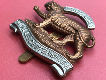 Load image into Gallery viewer, Original WW2 British Army Leicestershire Regiment Cap Badge
