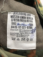 Lade das Bild in den Galerie-Viewer, Original German Army Surplus Flecktarn Camouflaged Cap with Neck Cover - Size 59
