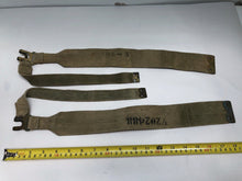 Load image into Gallery viewer, Original WW2 British Army 37 Pattern Canvass L Straps Set
