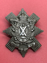 Load image into Gallery viewer, Original WW1 Highland Cyclist Battalion Territorial Forces Cap Badge
