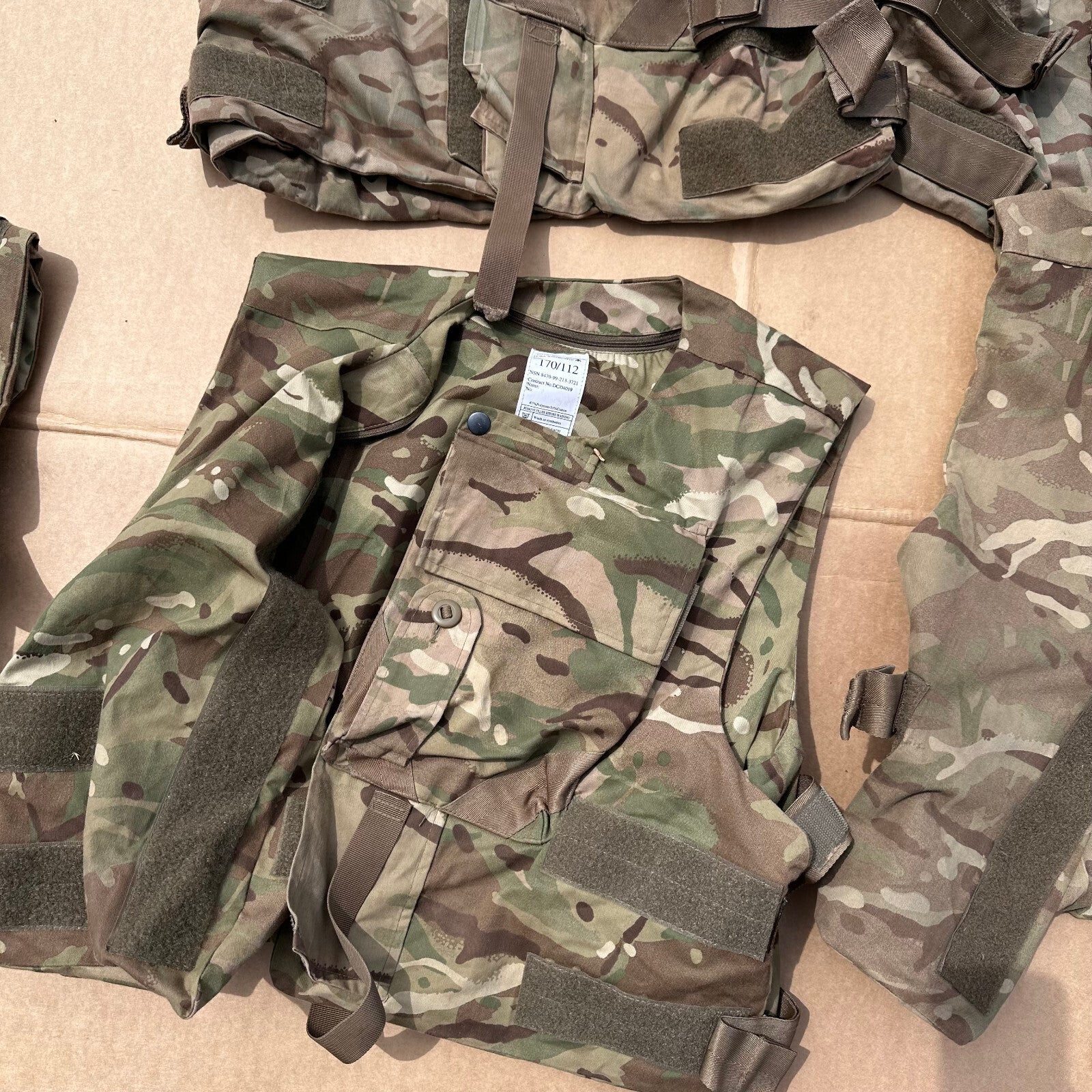 Genuine British Army ECBA / IS MTP Body Armour Cover Vest - Size 170/112 - The Militaria Shop