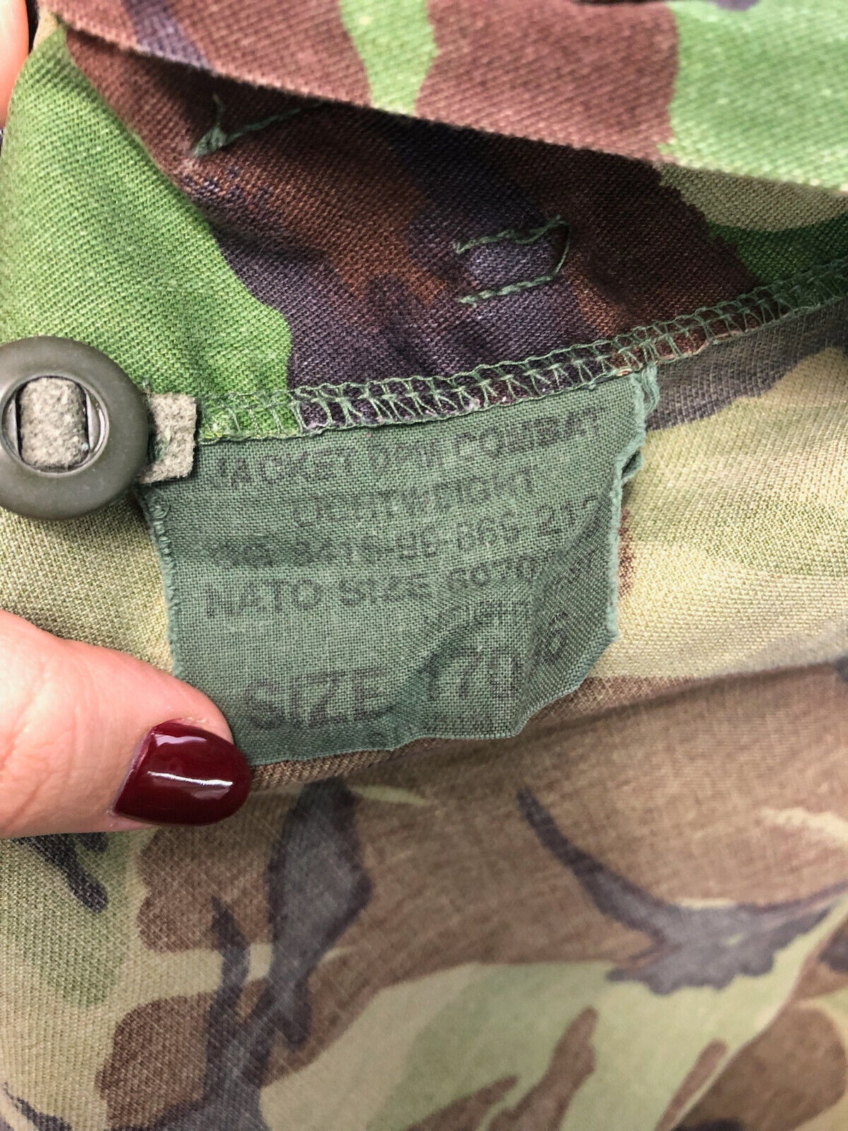 Genuine British Army Camouflage DPM Lightweight Jacket - Size 170/96 - The Militaria Shop