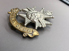 Load image into Gallery viewer, Original WW1 British Army Cap Badge - Sherwood Foresters Notts &amp; Derby Regiment
