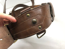 Load image into Gallery viewer, Genuine WW2 era British Army Leather Sam Brown &amp; Cross Strap Set - 34&quot; Waist
