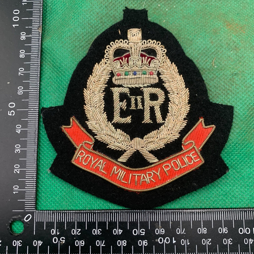 British Army Bullion Embroidered Blazer Badge - Royal Military Police