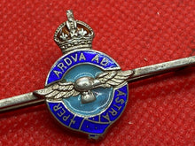 Load image into Gallery viewer, Original British Army, Royal Air Force RAF Silver Marked Sweetheart Brooch
